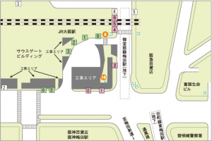 JR大阪駅のバス停